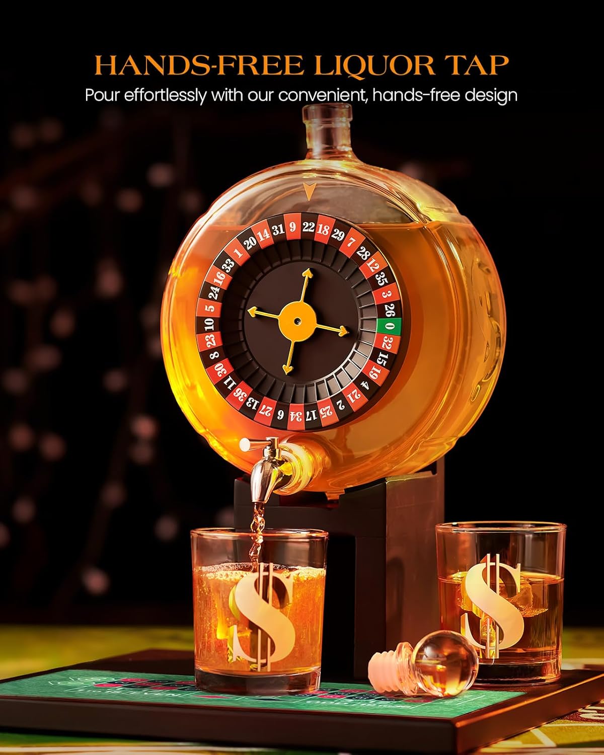 Roulette Whiskey Decanter Set