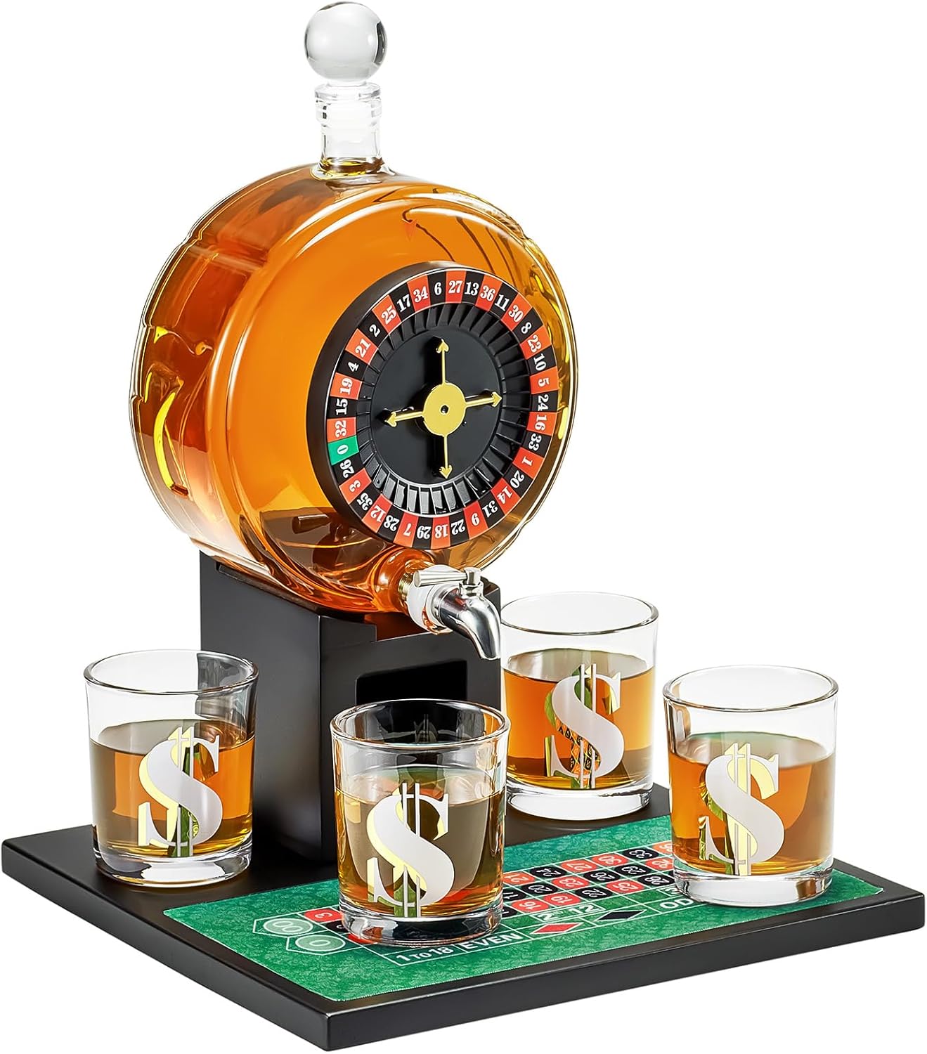 Roulette Whiskey Decanter Set